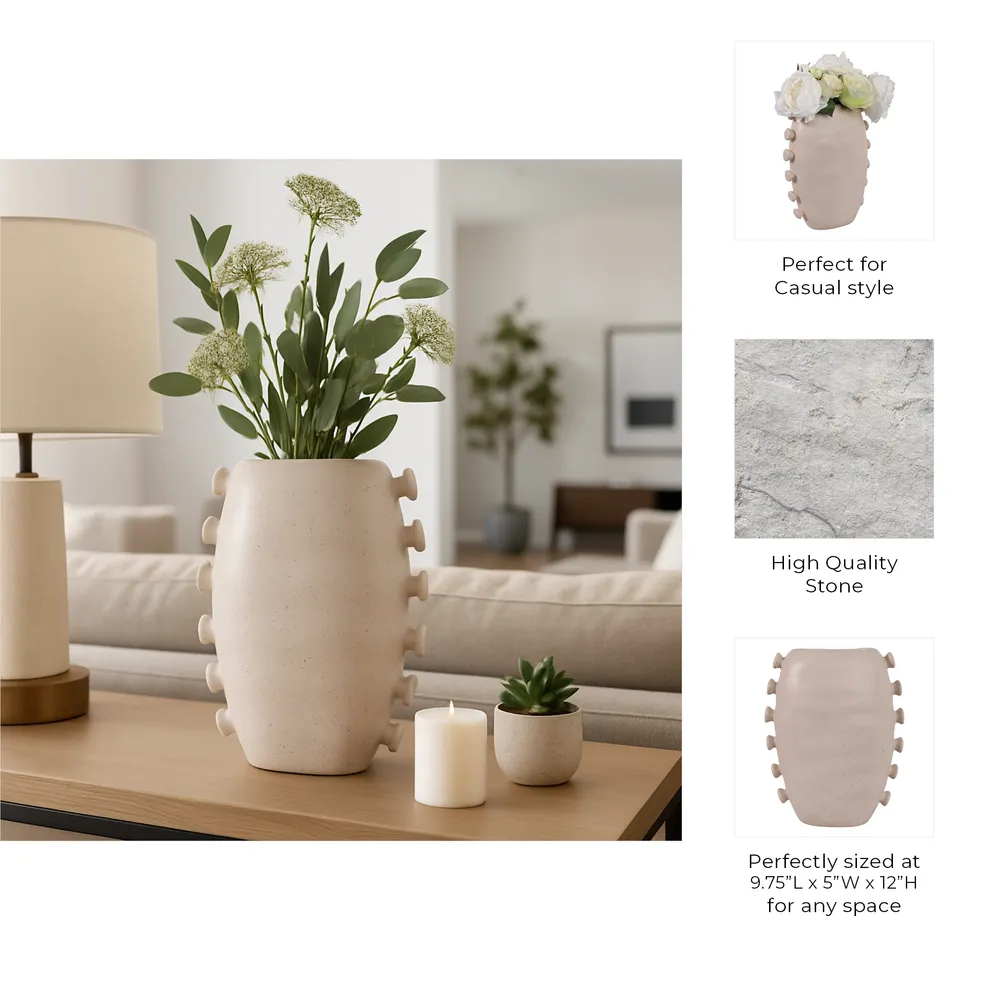 CRANEHOLM IVORY VASE 12 (IN)