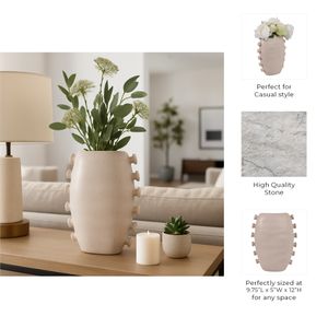 CRANEHOLM IVORY VASE 12 (IN) 10