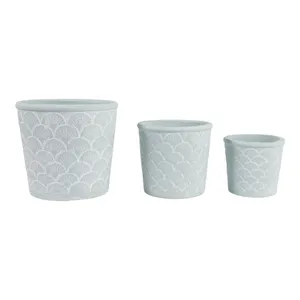 ROLANDGATE SET OF 3 BLUE PLANTER 9 (IN) 4