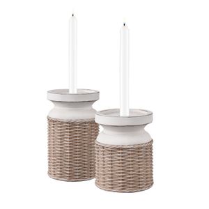 Norris Candleholder - Set of 2 Beige 7