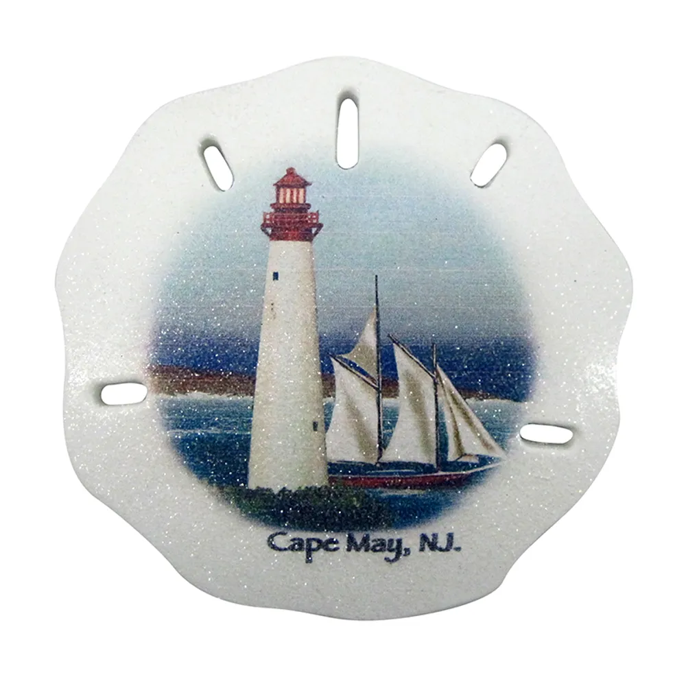 3-3/4" CAPE MAY SANDDOLLAR MAGNET