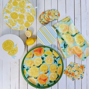 Lemon Slices Eco Kitchen Tea Towel 6