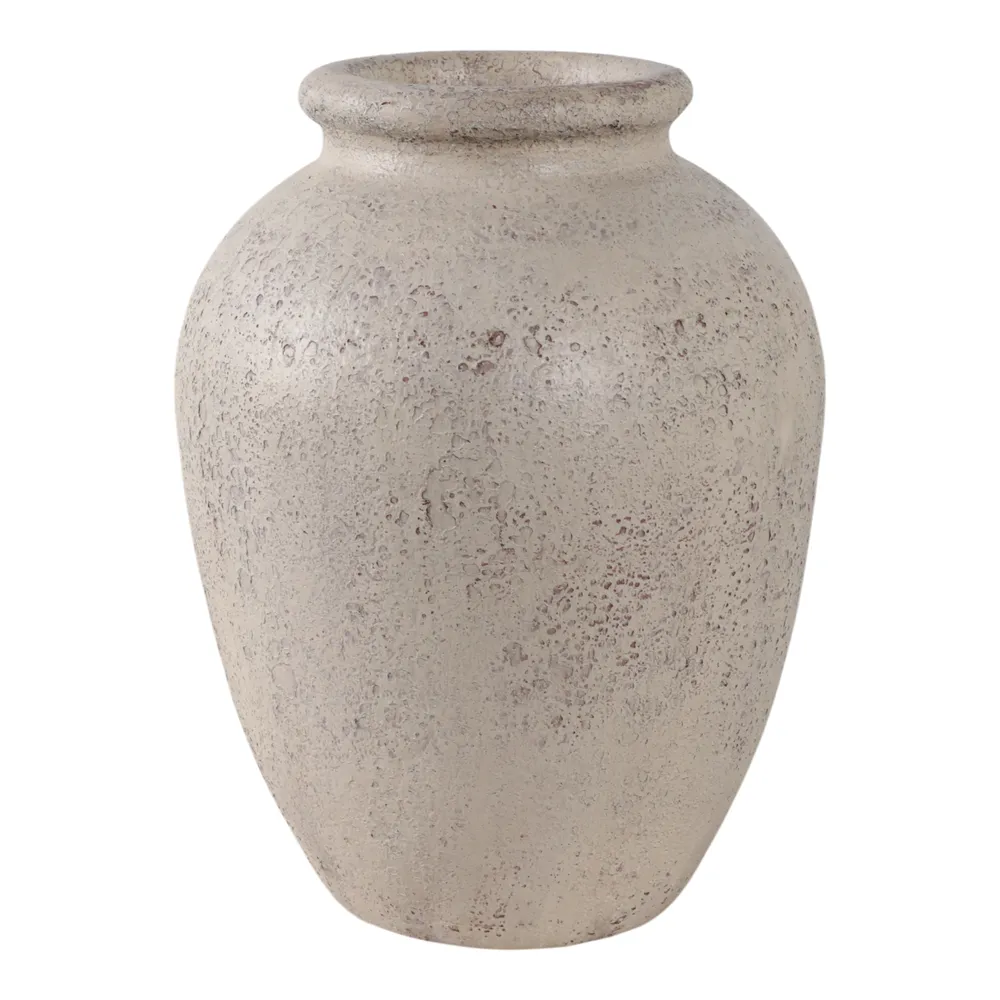 DUNCANRUN WHITE VASE 12 (IN)