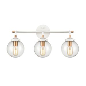 Boudreaux 24'' Wide 3-Light Vanity Light - Matte White 1