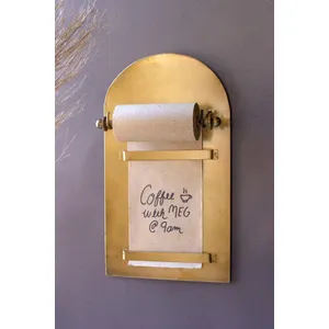 Antique Brass Magnetic Note Roll 1