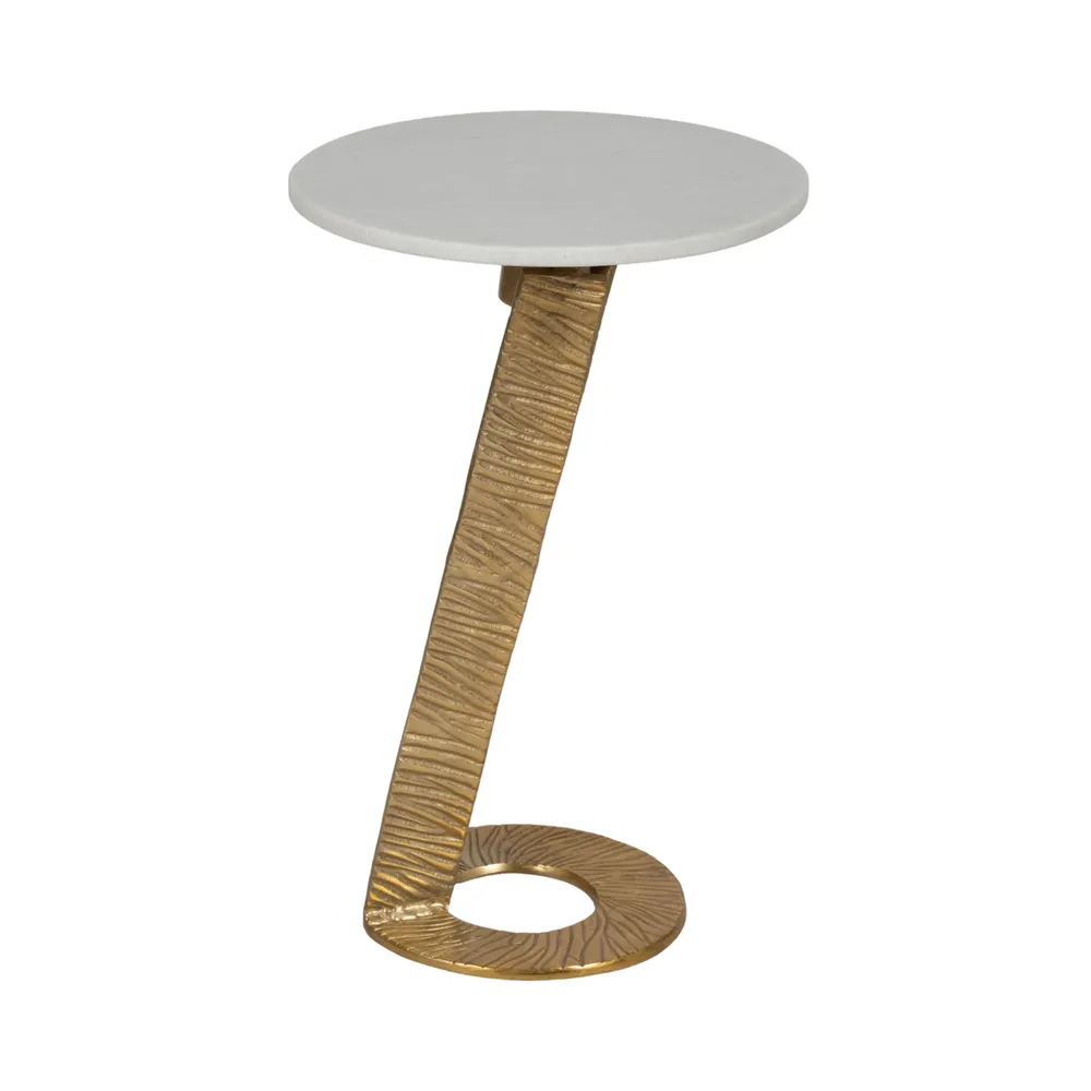 LEONABROOK WHITE TABLE 24 (IN)