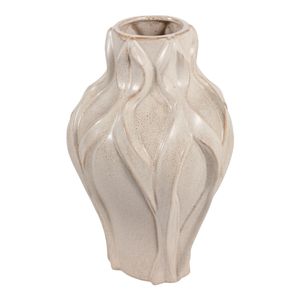CARLTONOAK IVORY VASE 15 (IN) 7