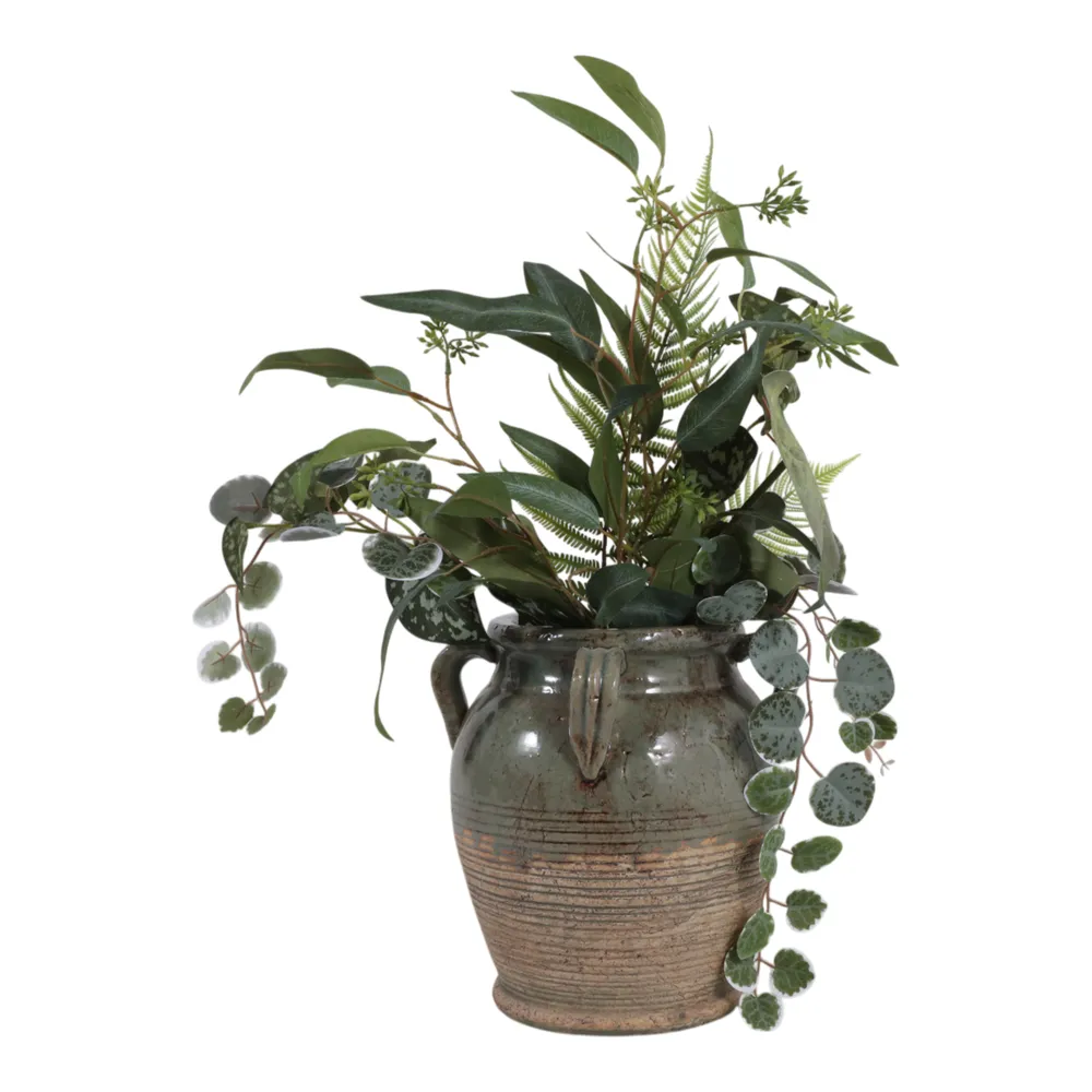COHENWAY GREEN VASE 10 (IN)