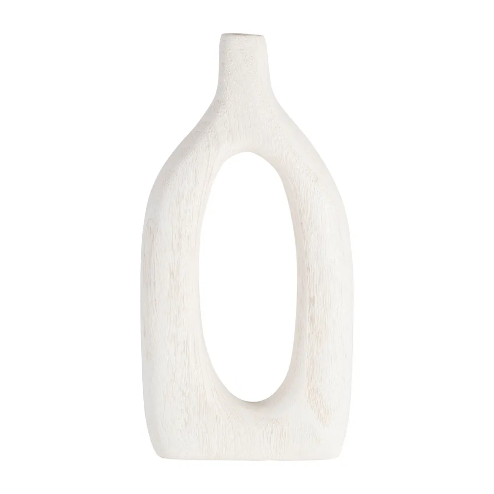 GRAYSONHAM WHITE VASE 14 (IN)