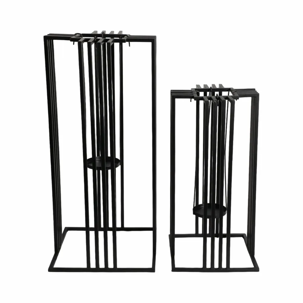 HINTONPORT SET OF 2 BLACK METAL 26 (IN)