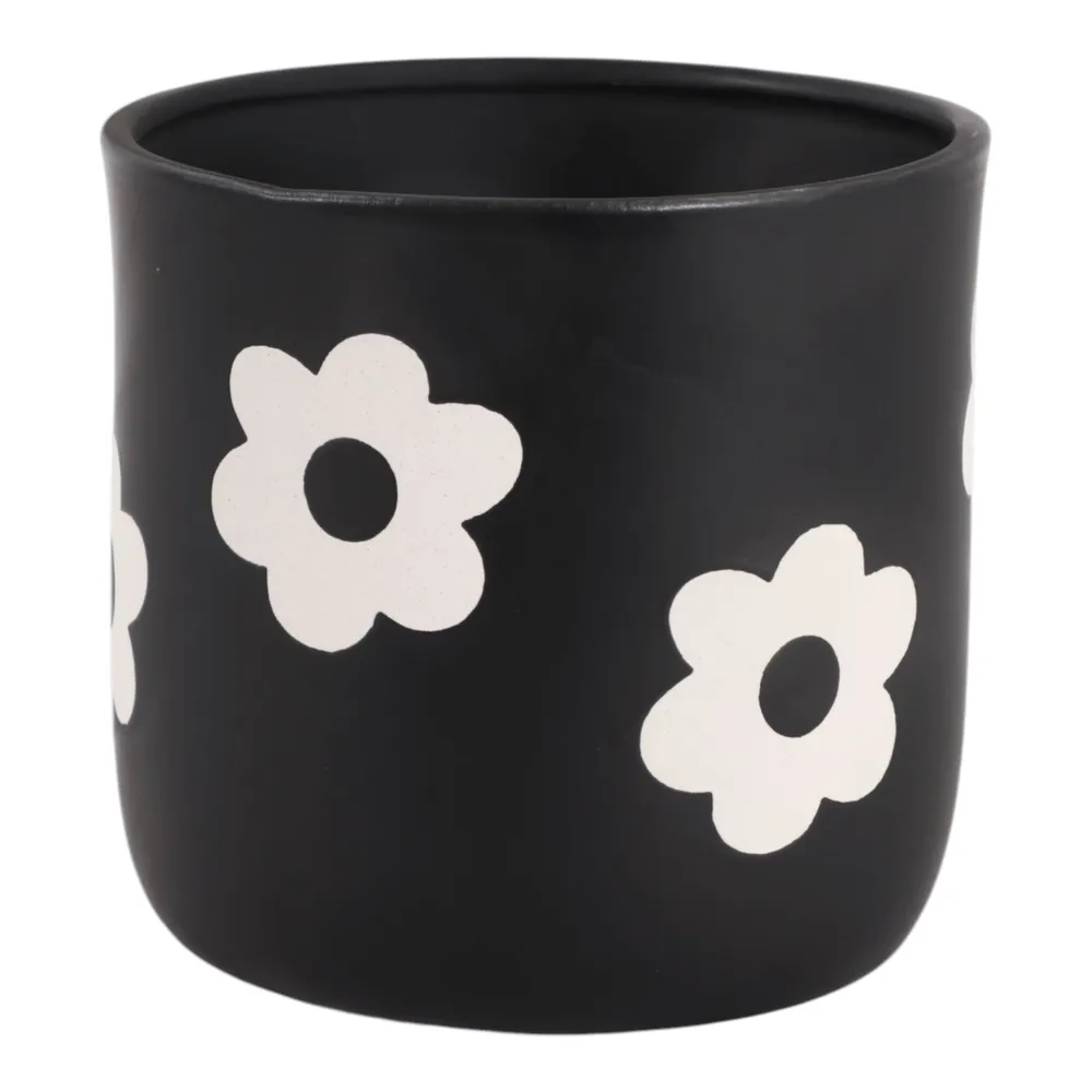 BELDENTON BLACK PLANTER 6 (IN)