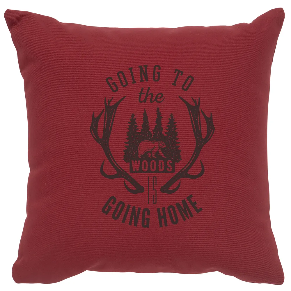 Image Pillow - Going to the Woods - Cotton Brick