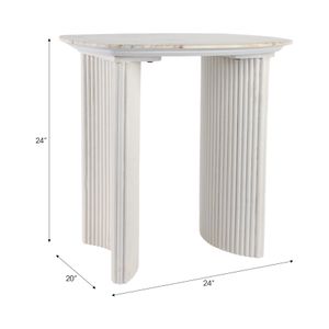 BERGENWELL IVORY TABLE 24 (IN) 10