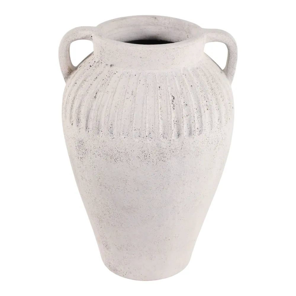 WOODSONHAVEN WHITE VASE 18 (IN)