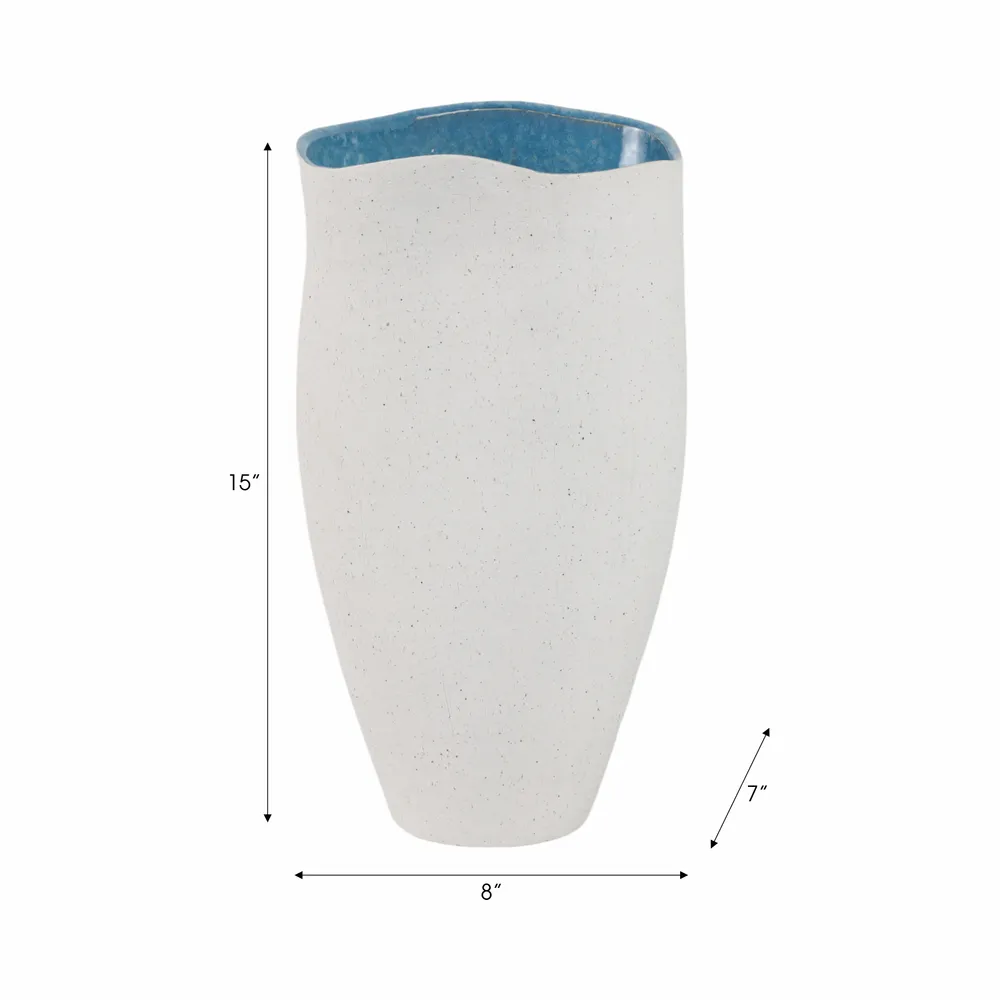 KELSEYLAND WHITE VASE 15 (IN)