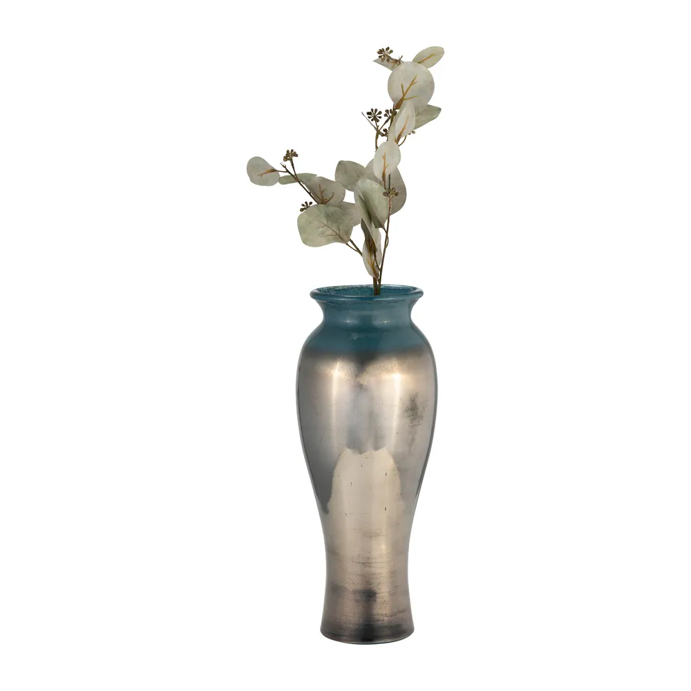 KNOXWICK BLUE GLASS VASE 16 (IN)