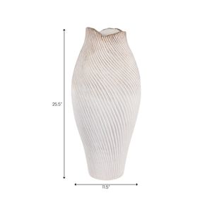 DENNINGLAND WHITE VASE 26 (IN) 10