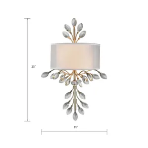 Asbury 23'' High 2-Light Sconce - Aged Silver 2