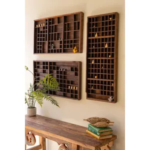 Antique Wooden Printer's Tray 1