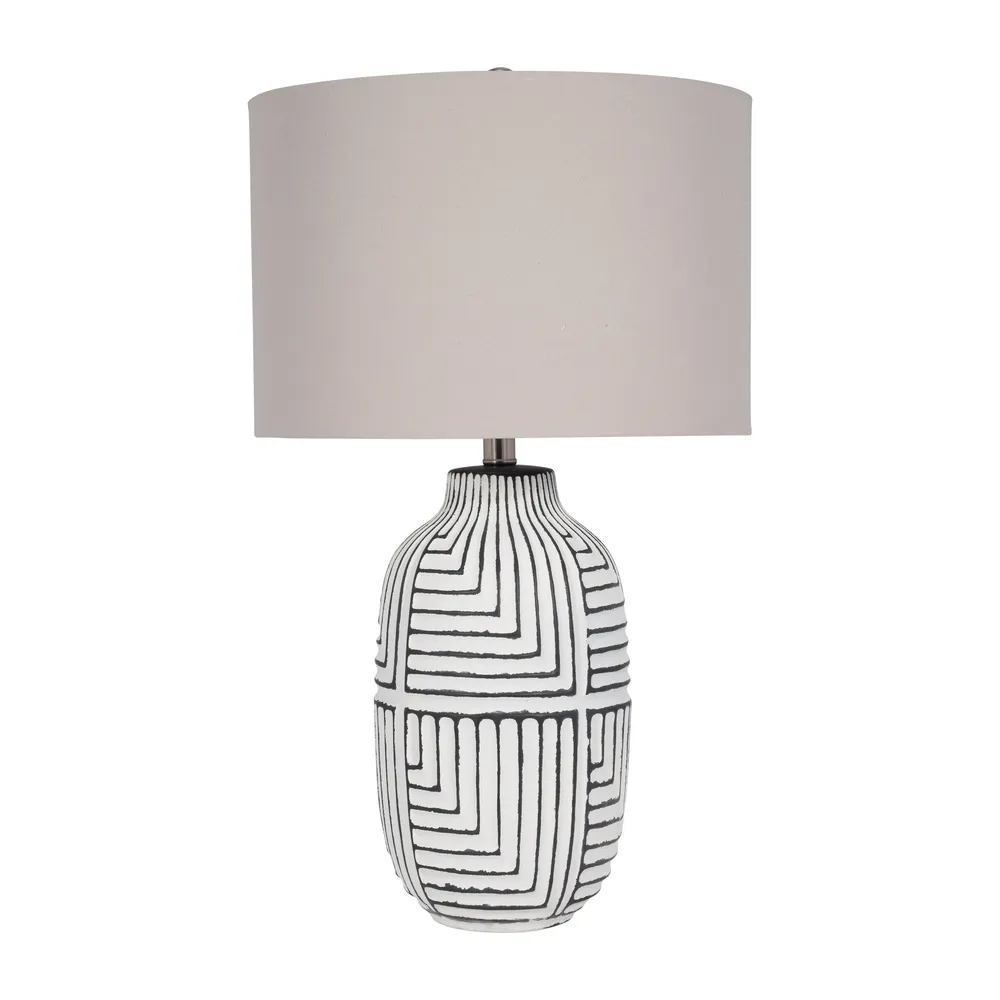 EMORYWAY WHITE LAMP 26 (IN)