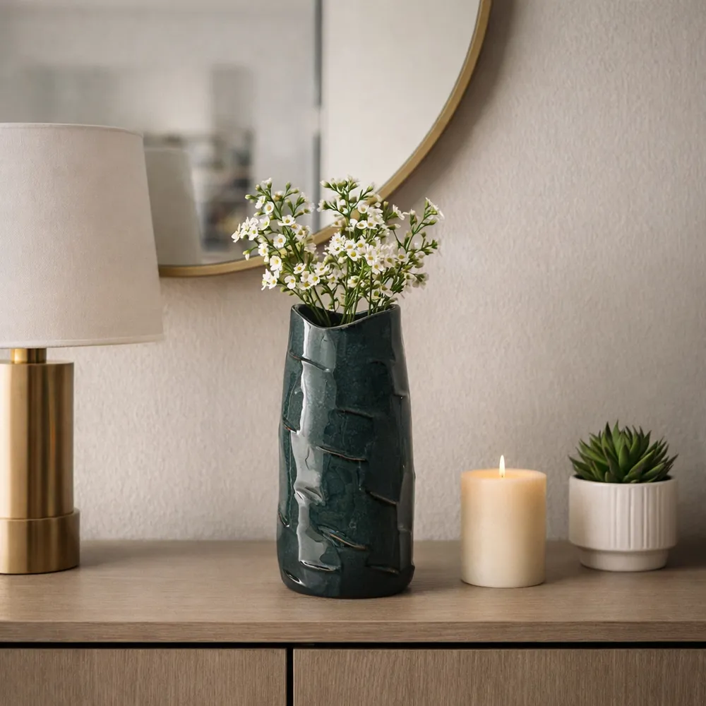 GLOVERDALE BLUE VASE 11 (IN)