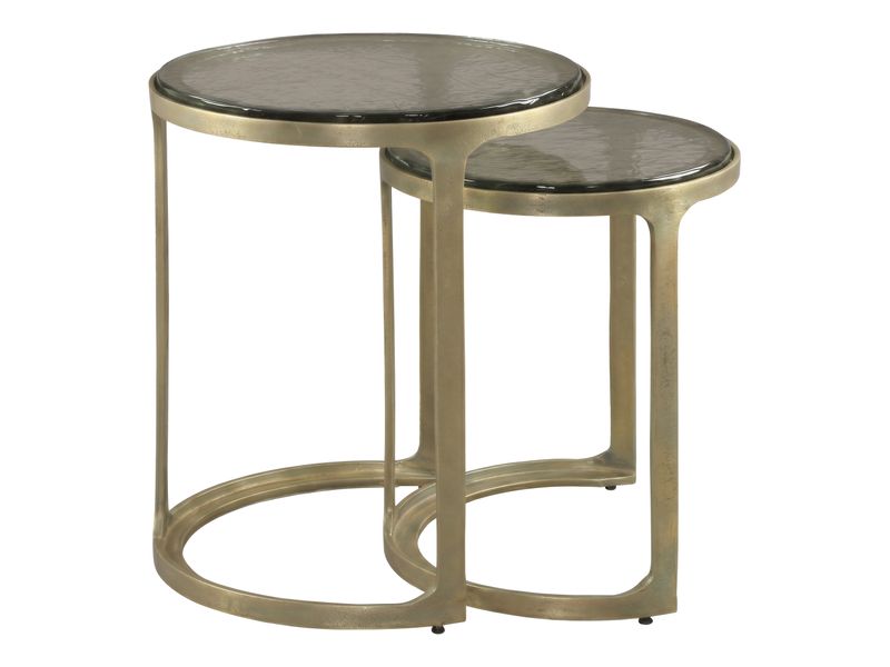 Tessa Nesting Tables Brass 3