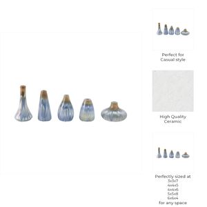 PAXTON SET OF 5 IVORY VASES 8 (IN) 10