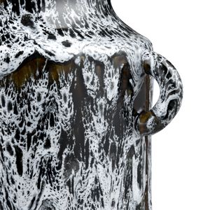 Gallemore Vase - Black and White Glazed 5