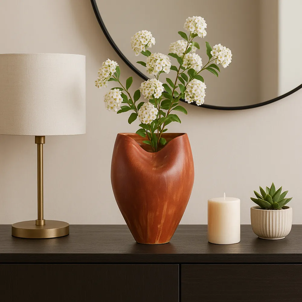 ROLANDSHAW RED VASE 14 (IN)