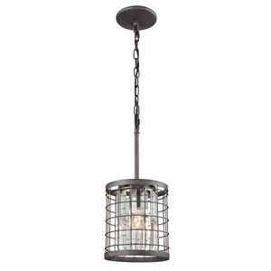 Nadina 7'' Wide 1-Light Mini Pendant - Silverdust Iron 1
