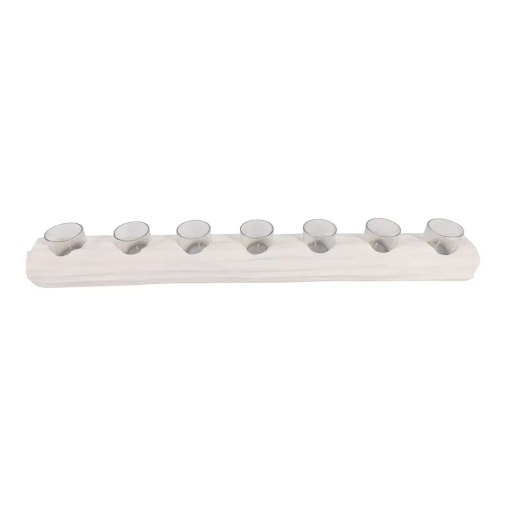 ENNISMORE WHITE TEALIGHT HOLDER 4 (IN)