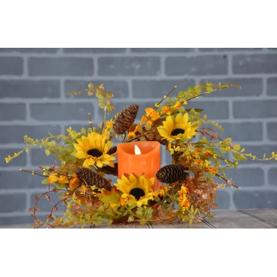 Sunflower Delight 6.5in Candle Ring