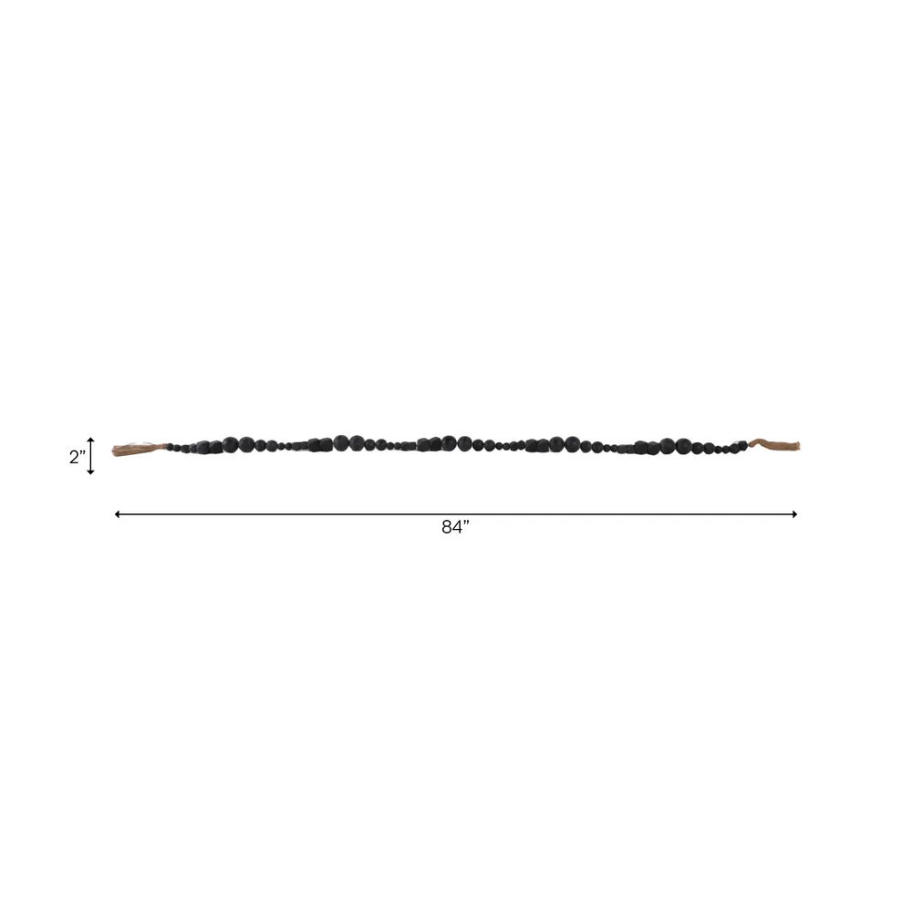 DUNEFORD BLACK BEAD 2 (IN)