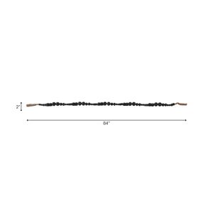 DUNEFORD BLACK BEAD 2 (IN) 9