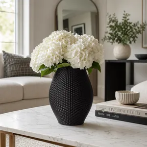 SKYLERSIDE BLACK VASE 11 (IN) 12