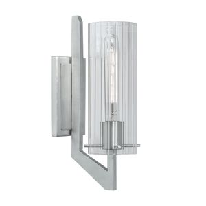 Faceted 12.75'' High 1-Light Sconce - Brushed Nickel 1