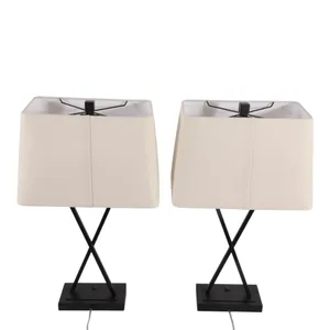 LYNNWAY SET OF 2 BLACK LAMPS 25 (IN) 6