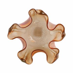 DAXTONROSE TAN GLASS VASE 9 (IN) 7