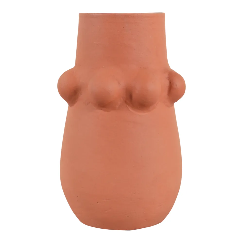 DUNBARWOOD RED VASE 9 (IN)