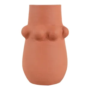 DUNBARWOOD RED VASE 9 (IN) 5