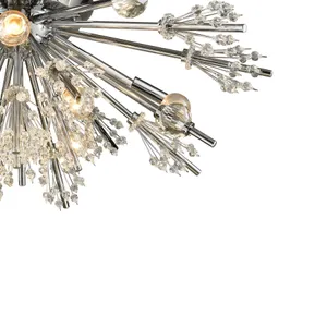 Starburst 26'' Wide 8-Light Semi Flush Mount - Polished Chrome 4
