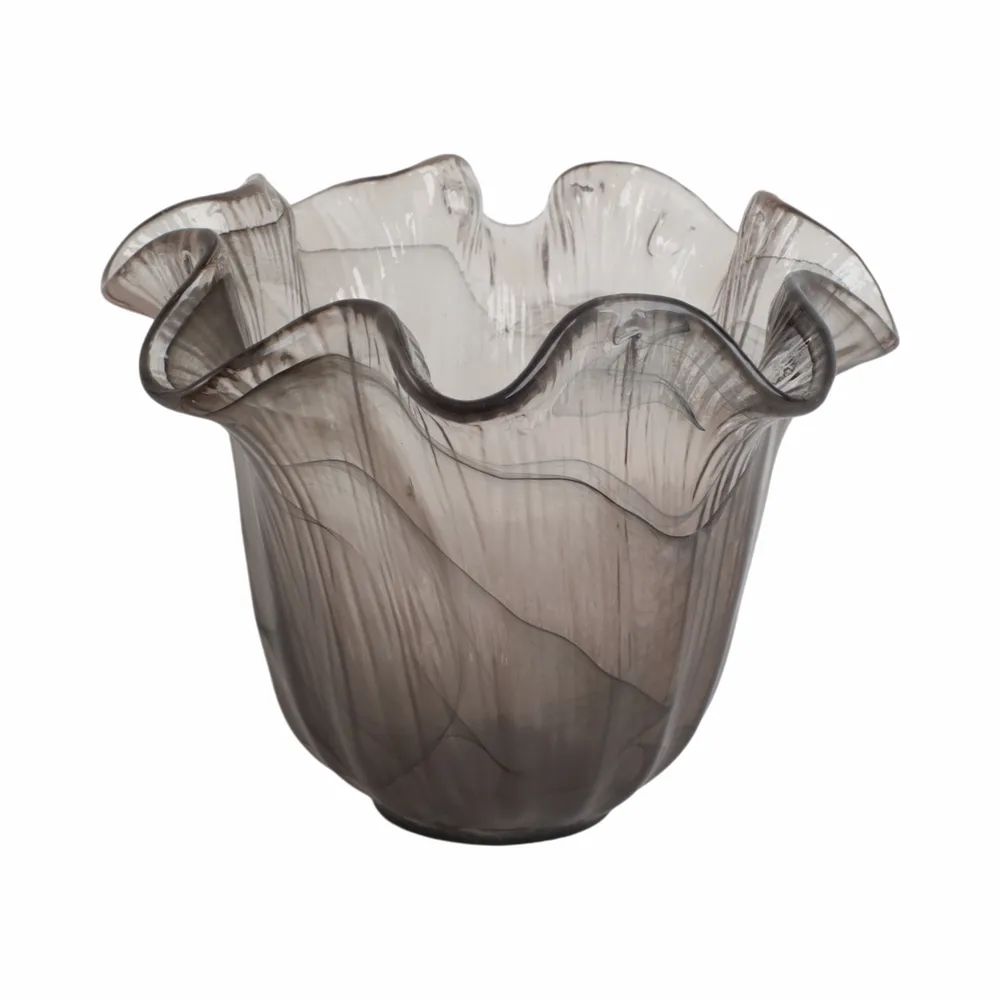 EATONDALE BROWN GLASS VASE 11 (IN)