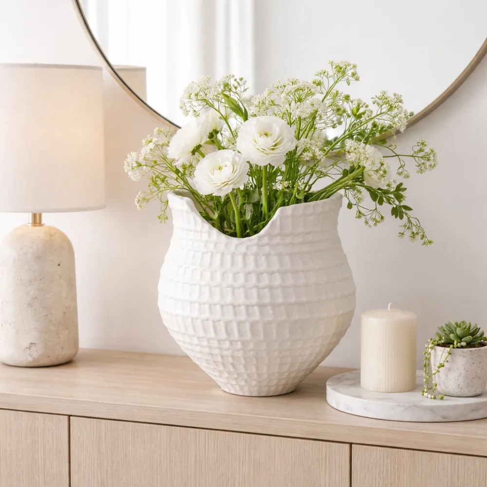 DILLONGROVE IVORY VASE 16 (IN)