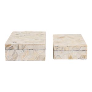 COLINPORT SET OF 2 BROWN BOXES 3 (IN) 6