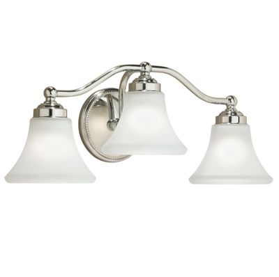 Soleil 22.25″ Wide 3-Light Vanity Light - Chrome