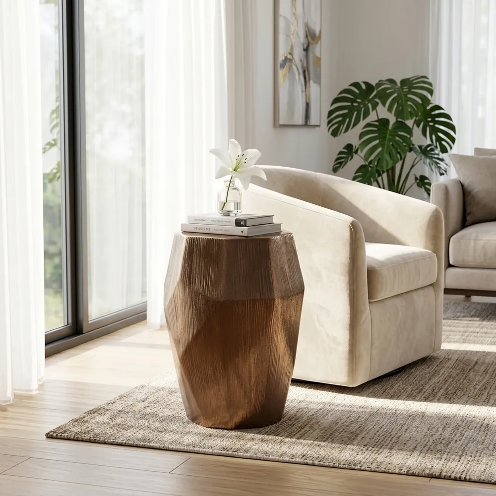 CHATHAMBROOK BRONZE GARDEN STOOL 20 (IN)