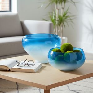 LOCHWOOD SET OF 2 BLUE BOWLS 9 (IN) 10