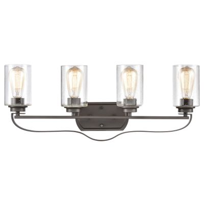 Market Square 28″ Wide 4-Light Vanity Light - Oil Rubbed Bronze