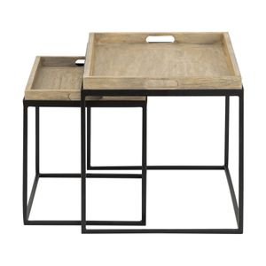 Akin Accent Table - Set of 2 Black 3
