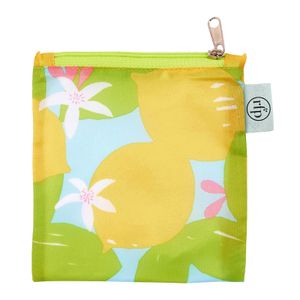 Lemon Blossoms blu Reusable Shopping Bag 7